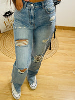 Jeans fentes Blue