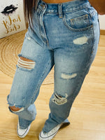 Jeans fentes Blue